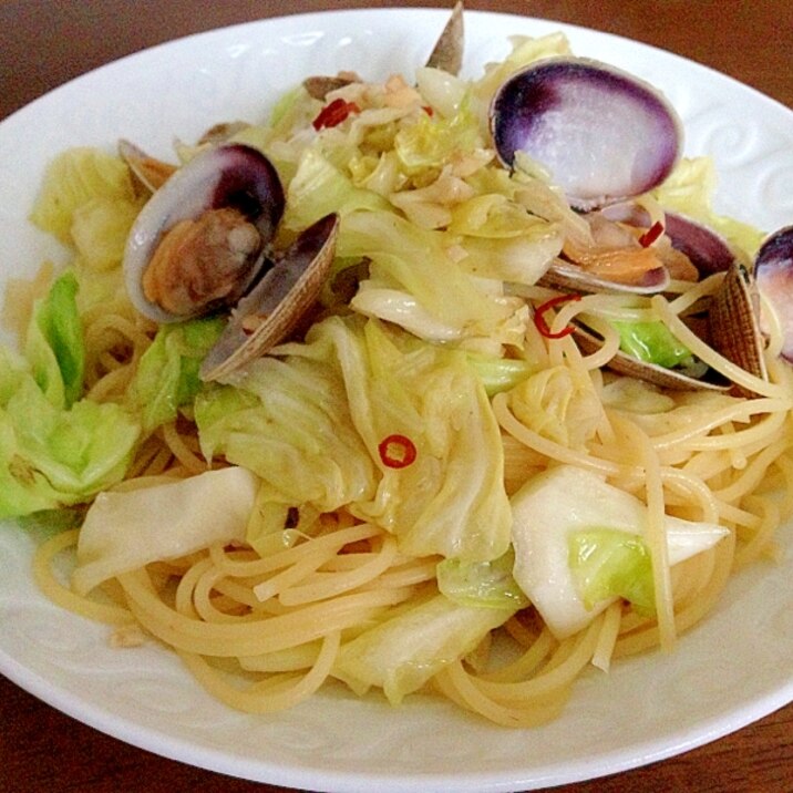 お手軽 あさりとキャベツのアンチョビパスタ レシピ 作り方 By 2525nyan Nyan 楽天レシピ
